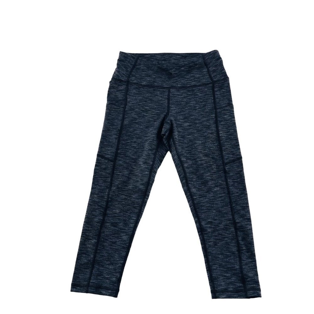 Ewedoos Womens High-Waisted Yoga Leggings Small Black Heather 87% Polyester & 13